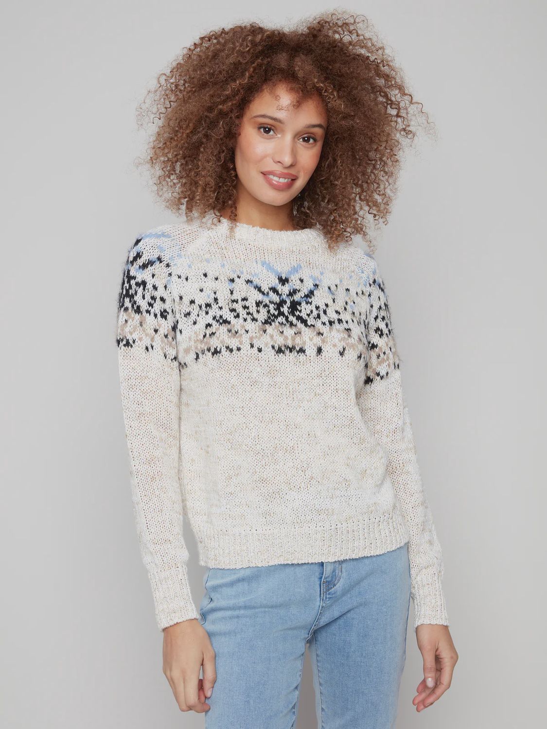 CB Jacquard Knit Sweater C2924