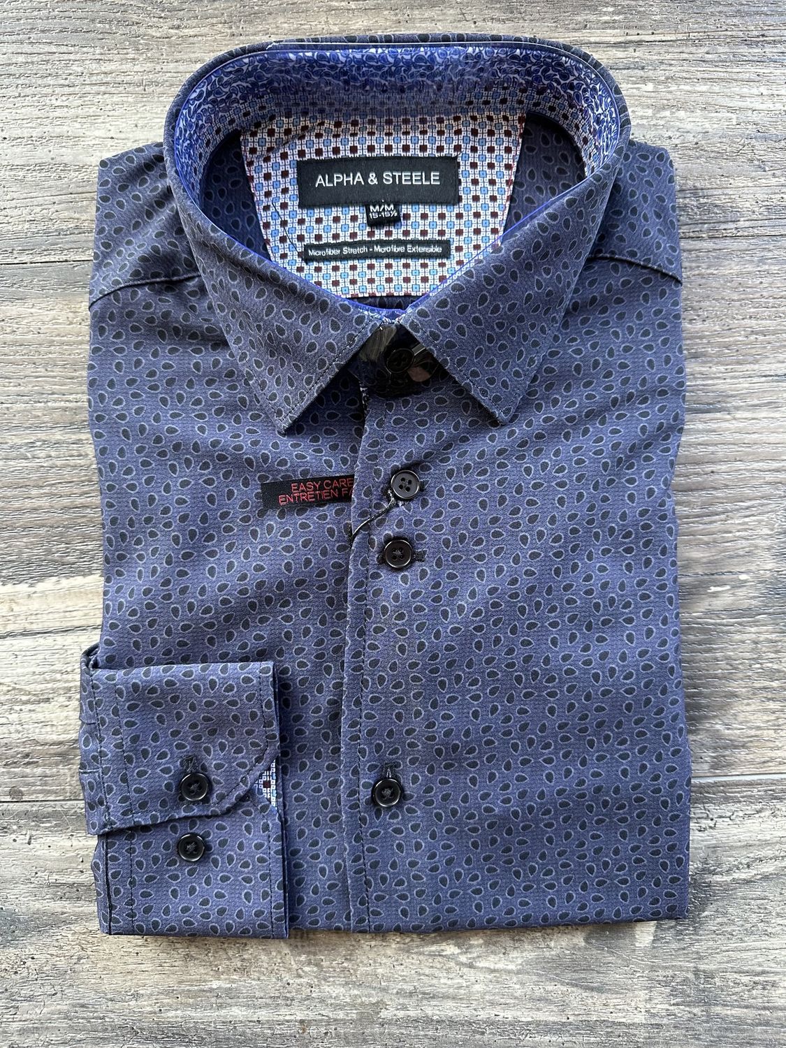 A&amp;S Printed Microfiber Shirt (Ditsy) ASIH3381