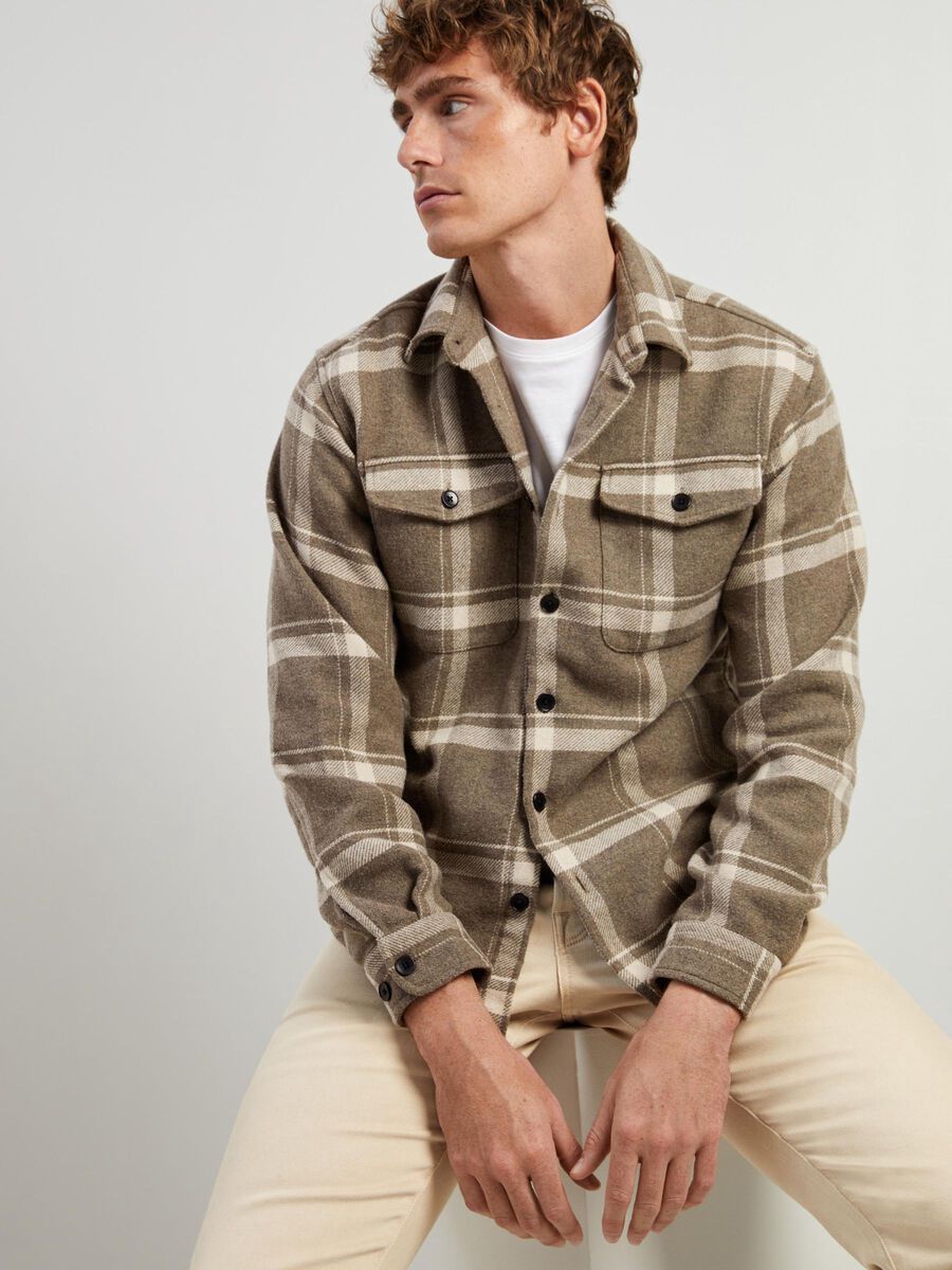 Selected Wool Blend Overshirt  16086503