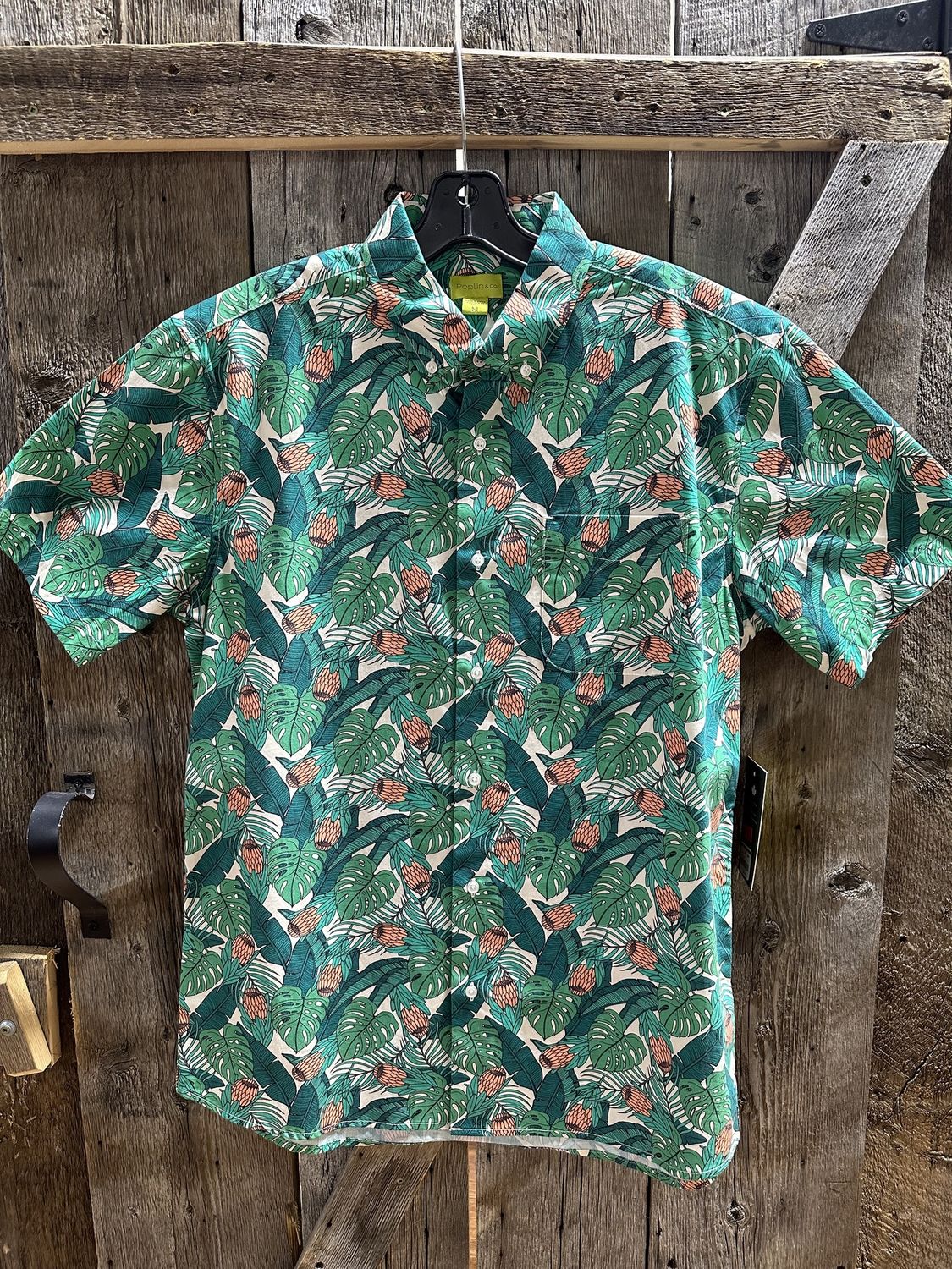 Poplin Printed SS Shirt POSSS-01, Color: JFL, Size: MED