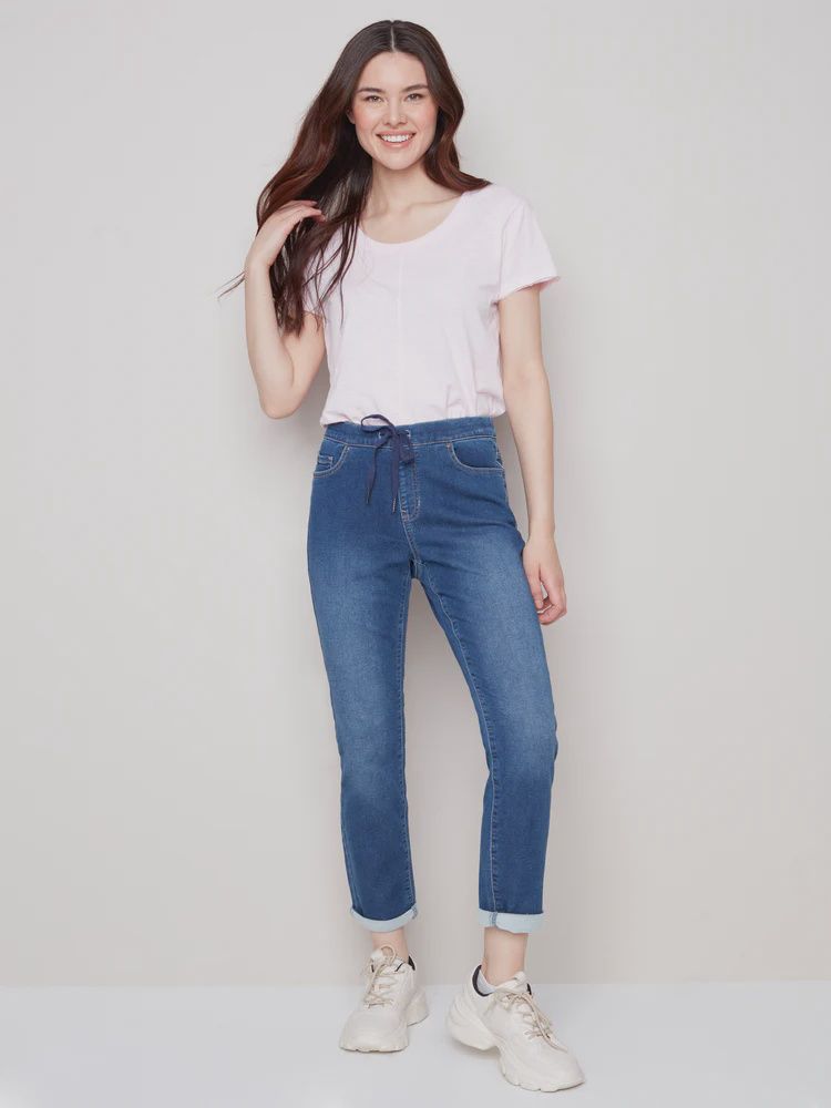 Charile B Denim Jogger C5347S