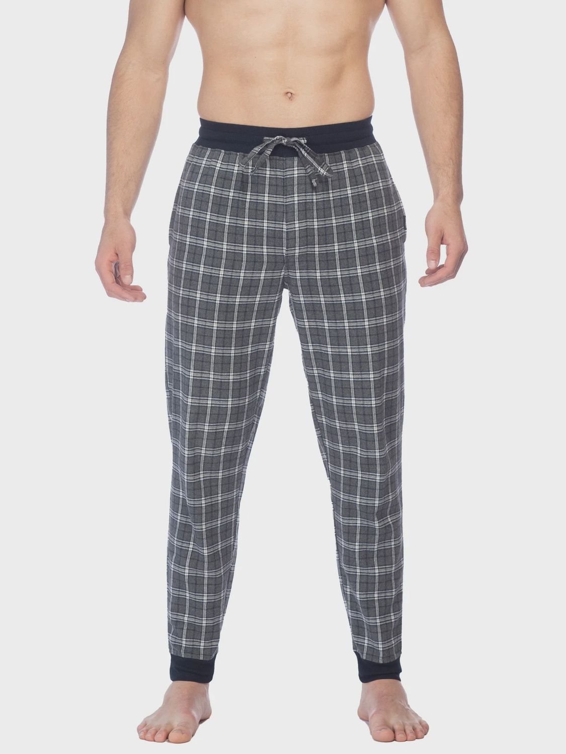Jox Boxer Flannel Jogger 67459, Color: GCHK, Size: SM