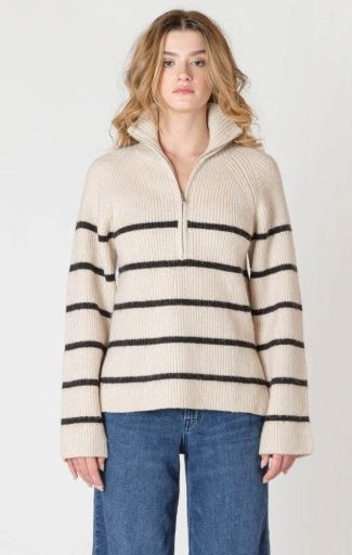 Room34 Half Zip Longline Sweater 2627033 DG