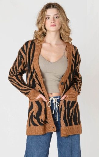 Room34 Patterned Cardigan 2627265 DG