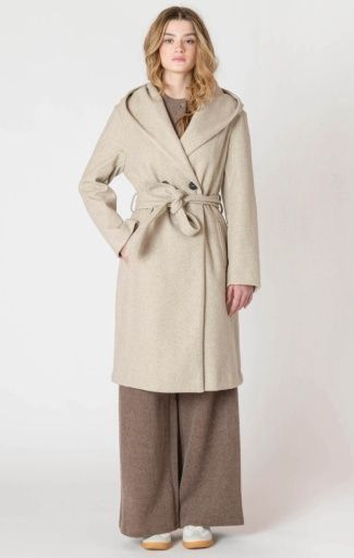 Room34 Belted Hooded Coat 2629011 DG