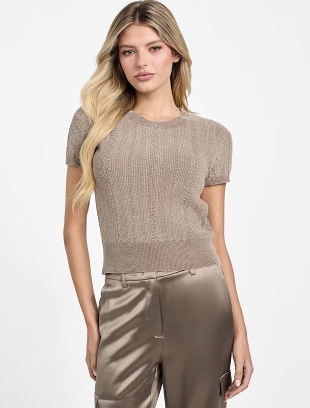 Guess Chenille Mircie Cable Swtr W5BR3Z3902