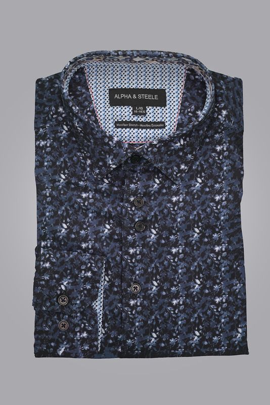 A&amp;S Printed Microfiber Shirt AS1H3376