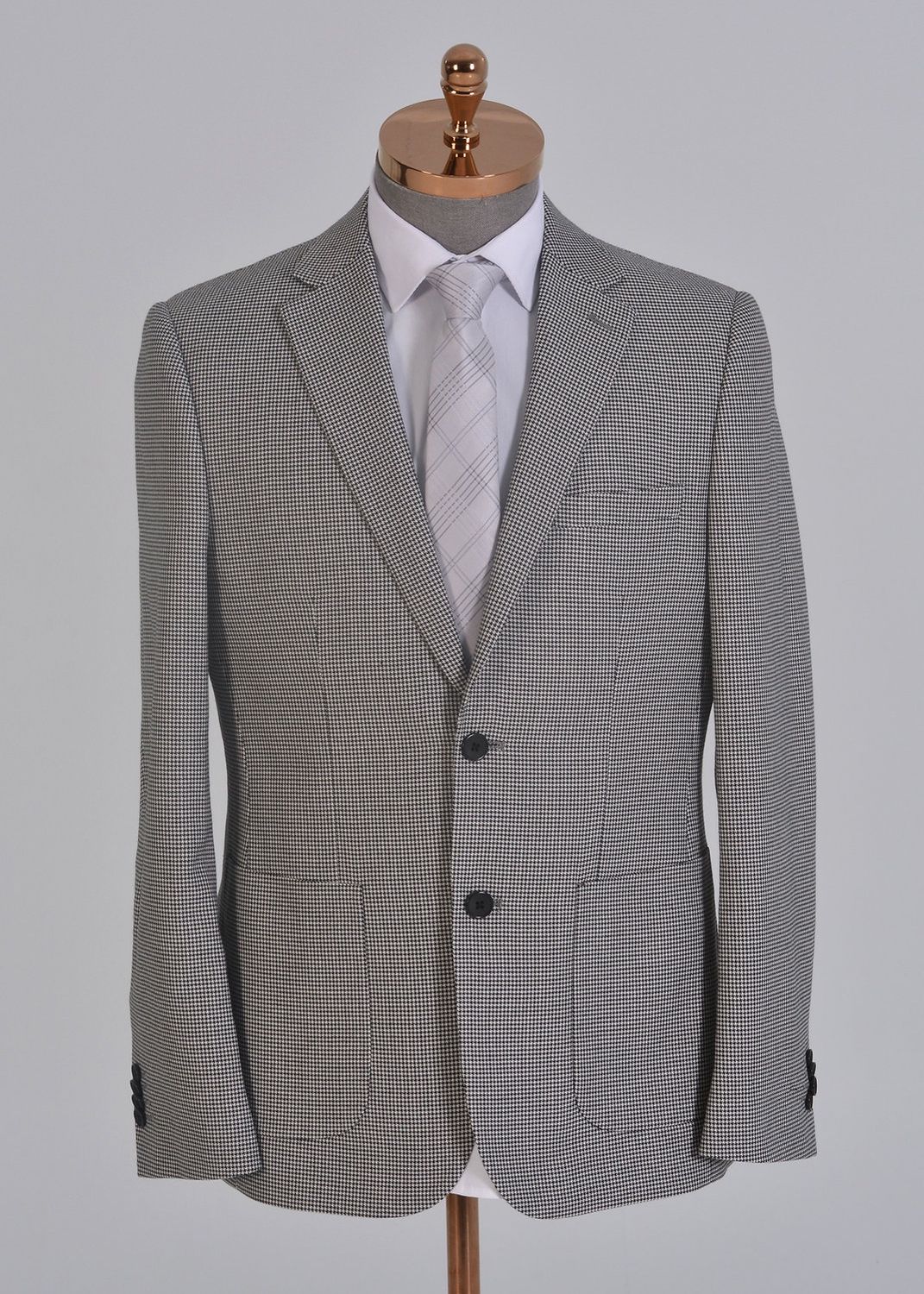 A&amp;S Houndstooth Sport Coat AS1J3339(blk)