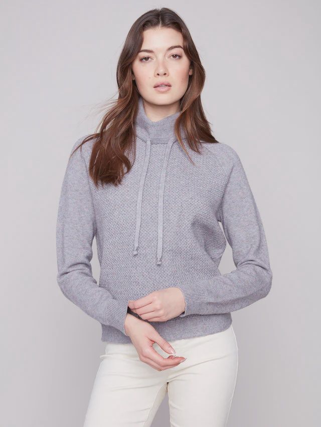 Charlie B Cowl Neck Sweater C2939