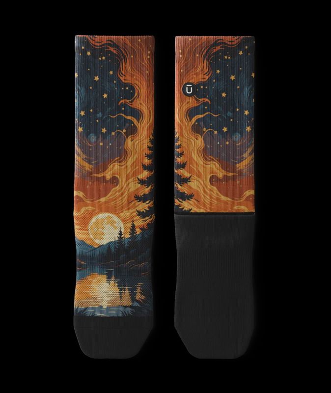 Outway Fiery Night Crew Sock