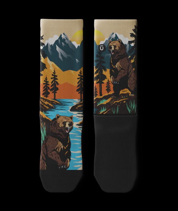 Outway Grizzly Bear Crew Sock