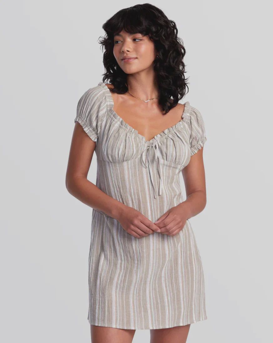 RVCA Leilsh Dress AVJWD00311, Color: DKH, Size: SM