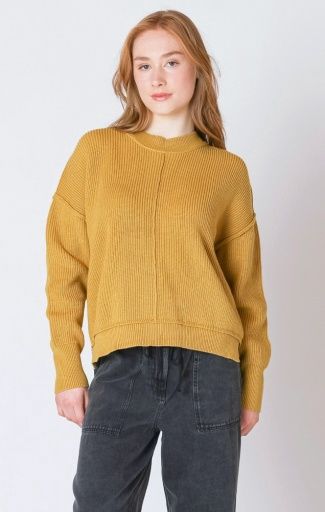 Dex Mockneck Sweater 2627017 D, Colour: OCHRE, Size: XS