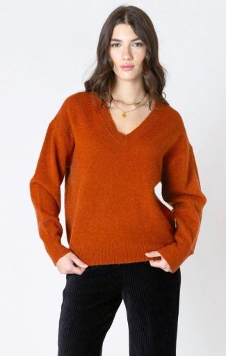 Dex Soft Touch Sweater 2627246 D, Colour: BURNT ORANGE, Size: XS