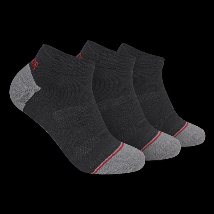 2UNDR Ankle Sport Sock 3pack, Color: Black, Size: 9-12