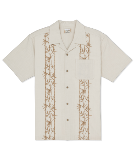 Hurley Sano Camp Embroidered SS HSP26MMVS08456, Colour: BONE, Size: M