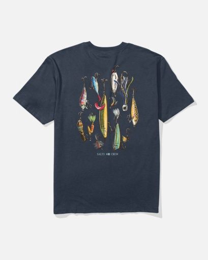 Salty Crew LURE GEAR CLASSIC SS TEE, Colour: NAVY, Size: M