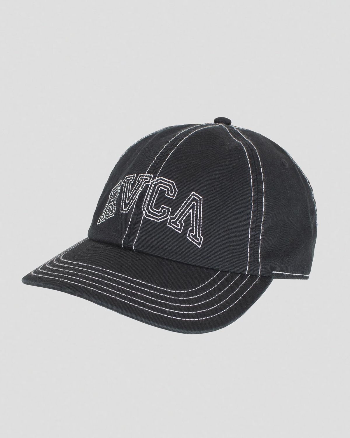 RVCA Contrast Stitch Dad Hat 23E551600, Color: Black, Size: O/S