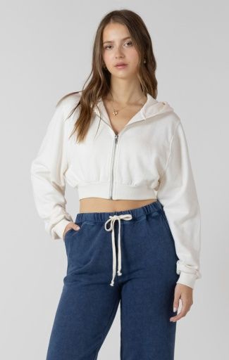 DEX Cropped Zip Hoodie 2724014 D