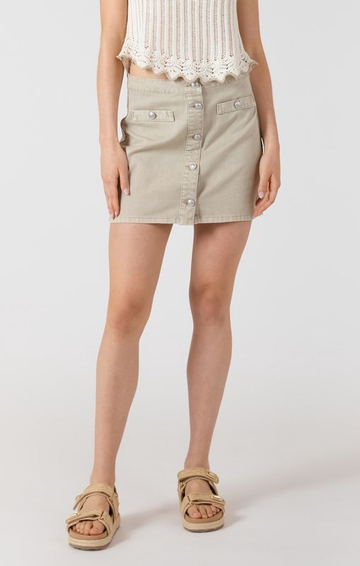 DEX Button Front Midi Skirt 2722711 D