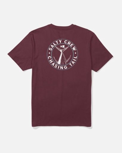 Salty Crew Tailgate Tee 20035730, Colour: BURGUNDY, Size: M