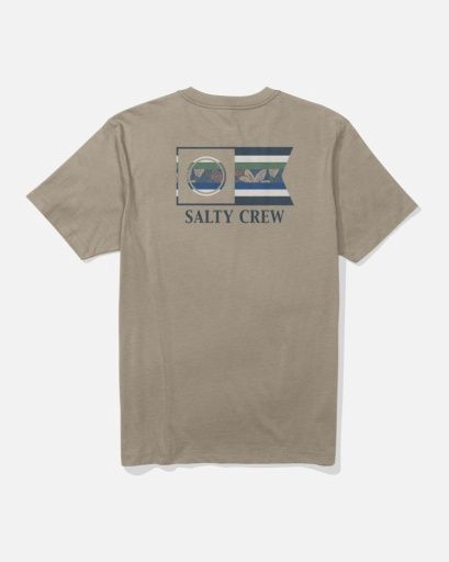 Salty Crew FLAGSHIP SS TEE, Colour: TWIG, Size: S