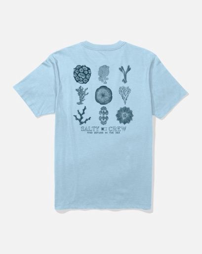 Salty Crew CORAL HEAD SS TEE, Colour: CLEAR SKY, Size: M
