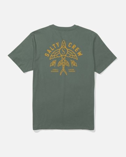 Salty Crew FLYER SS TEE, Colour: LAUREL WREATH, Size: S
