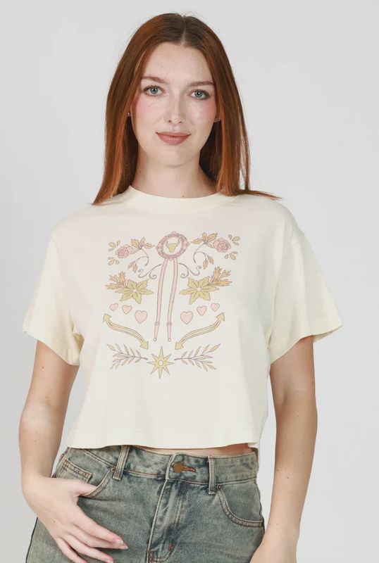 Girl Dangerous Sweetheart Of Rodeo Crop Tee SP236-115