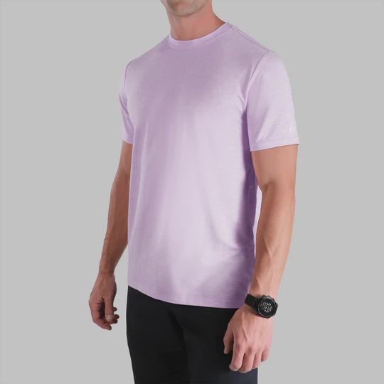 2UNDR Heathered Tee 2U09CN, Color: Lavender, Size: SM
