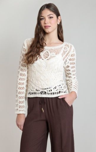 Dex LS Crochet Top 2827020 D