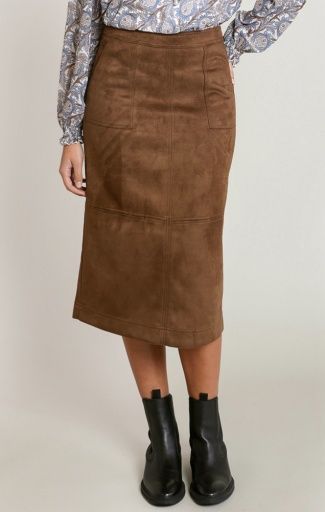 Dex Suede Midi Skirt 2822726 D