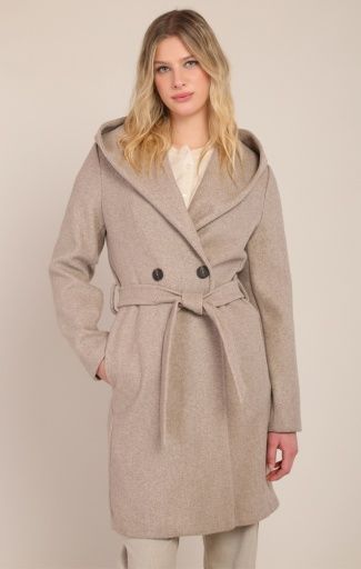 Room34 Belted Hooded Coat 2829011 DG