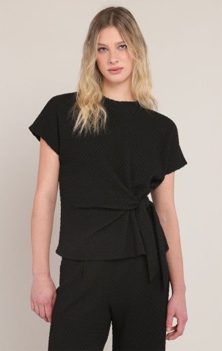 Room34 Textured Knot Top 2824009 DG