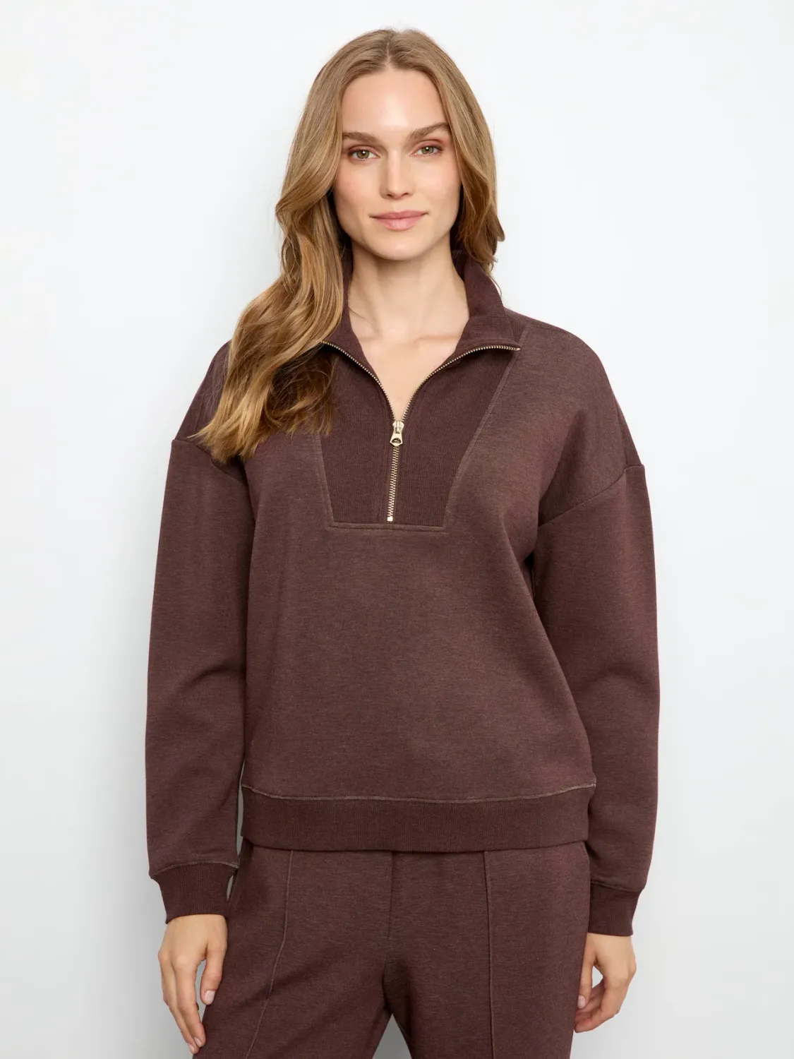 CB Half-Zip High Collar Sweatshirt C1454