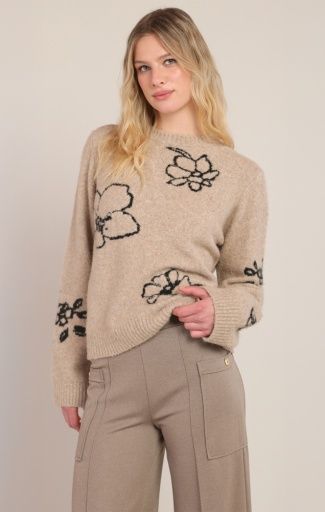Room34 Flower Crewneck Sweater 2827016 DG