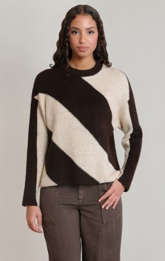 Dex Diagonal Stripe Sweater 2827012 D