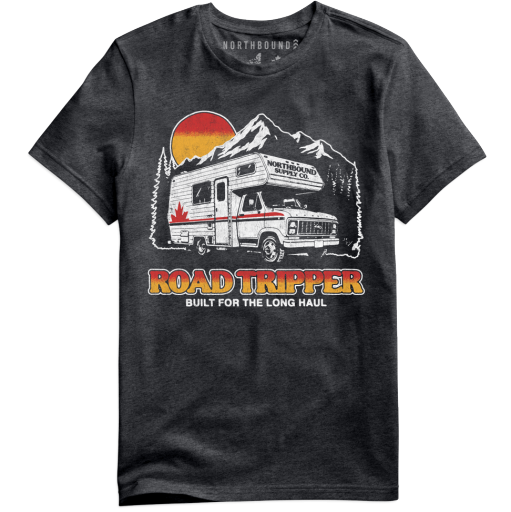 Northbound ROAD TRIPPER T-SHIRT, Colour: carbon heather, Size: S