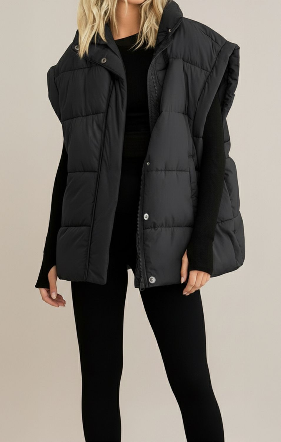 Room34 Quilted Boxy Vest 2829522 DG