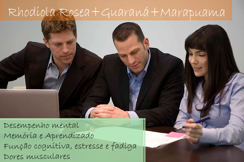 Rhodiola Rosea extrato seco 100mg; Guarana 100mg; Marapuama 100mg - Cápsula Rhodiola Rosea extrato seco 100mg; Guarana 100mg; Marapuama 100mg - Cápsula