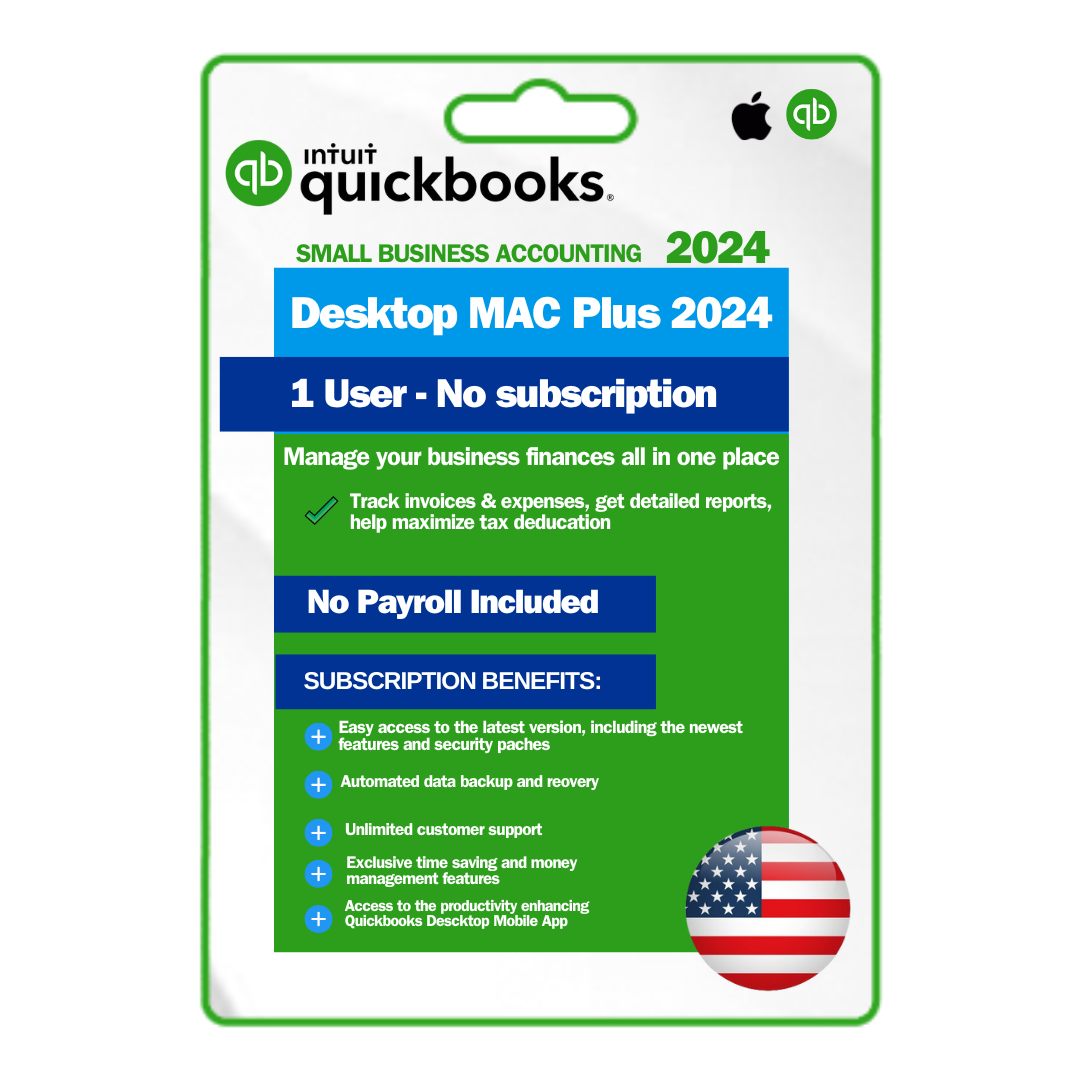 Intuit QuickBooks Desktop Pro Plus 2024 – | Lifetime activation | Mac OS