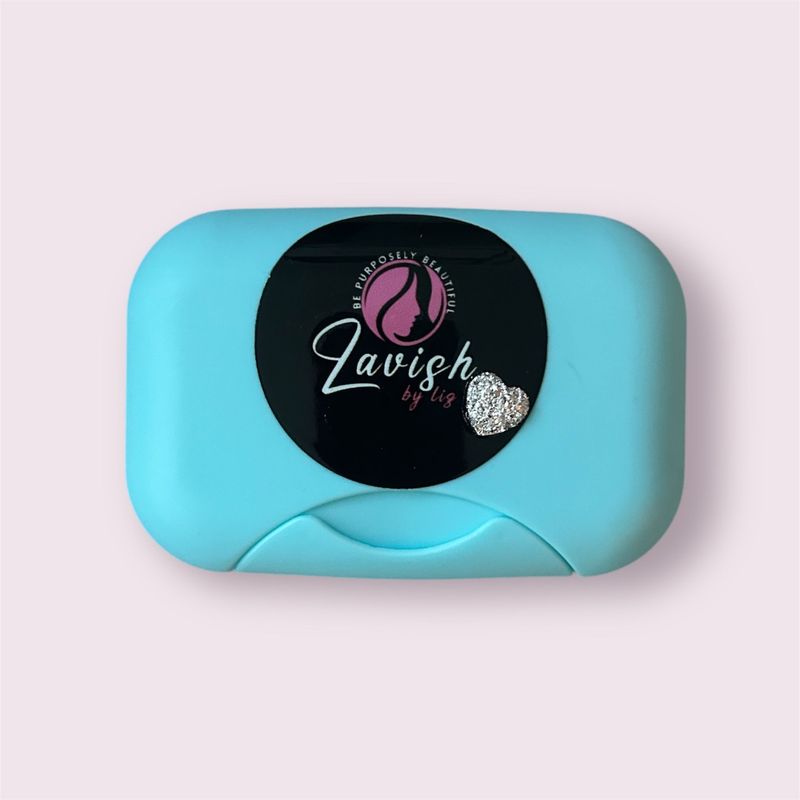 Aqua Blue Soap Holder