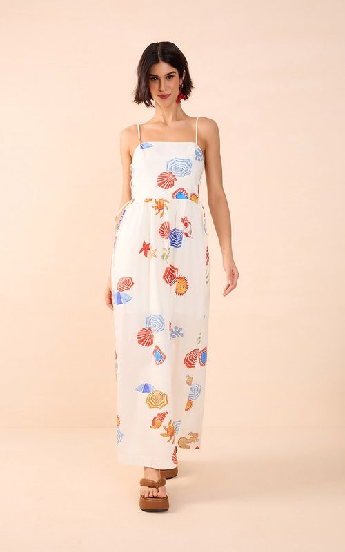 Beach Print Maxi