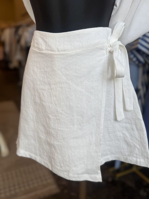 Linen Wrap Skort