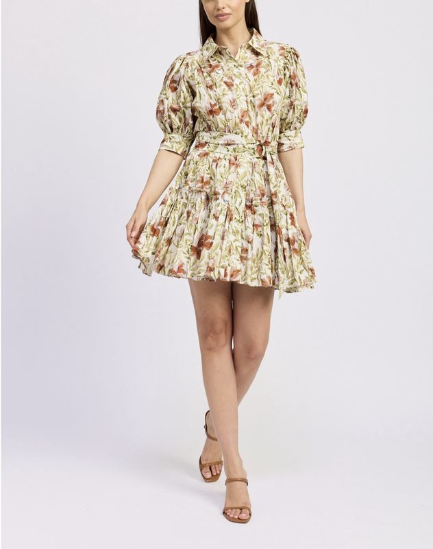 Terracotta Floral Dress