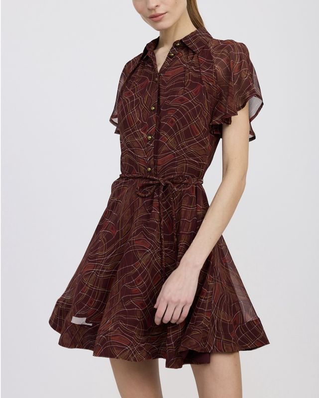 Burgundy Mini Dress