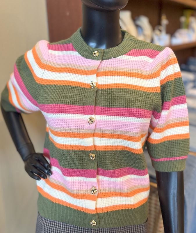 SS Striped Cardigan