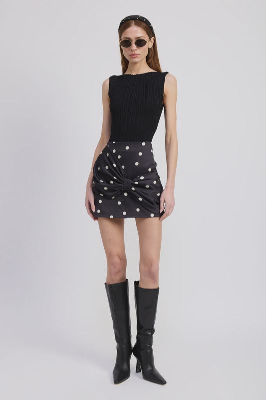 Polka Dot Mini Skirt