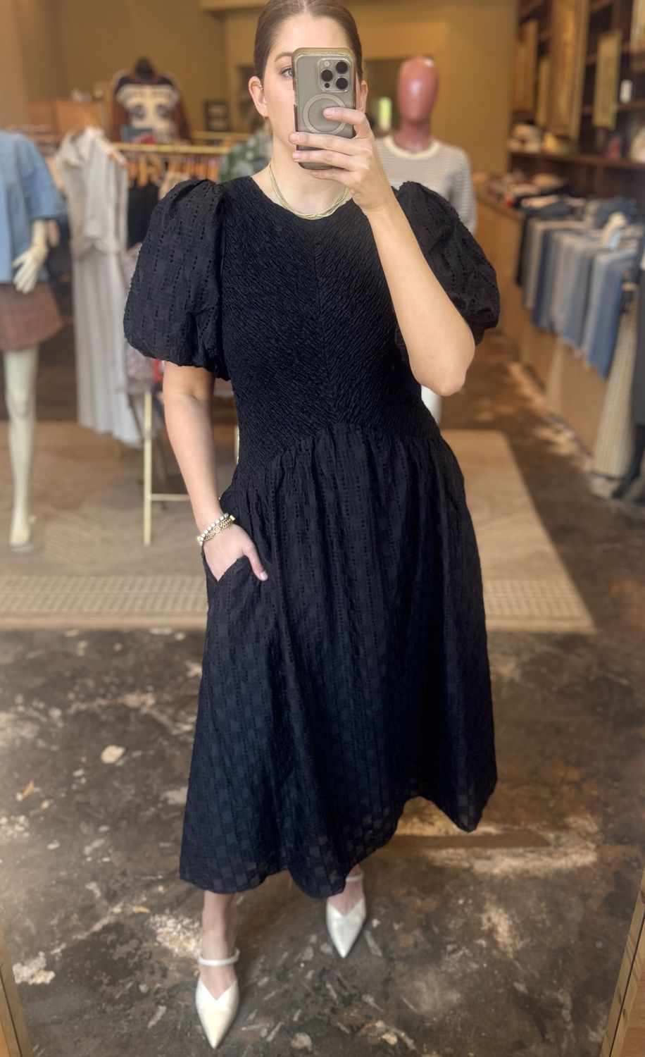 Tahia Smocked Dress