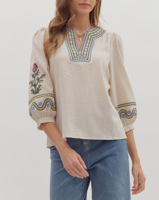 Embroidered Top